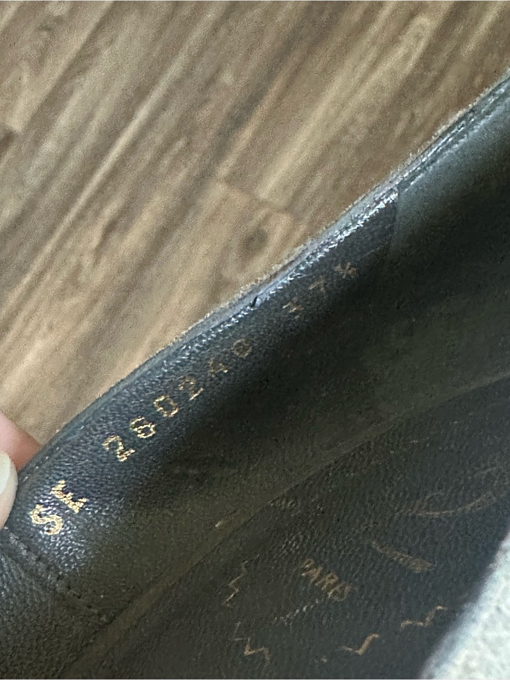 YSL Olive Suede Platform Pumps with Patent Toe - Picture 8 of 10